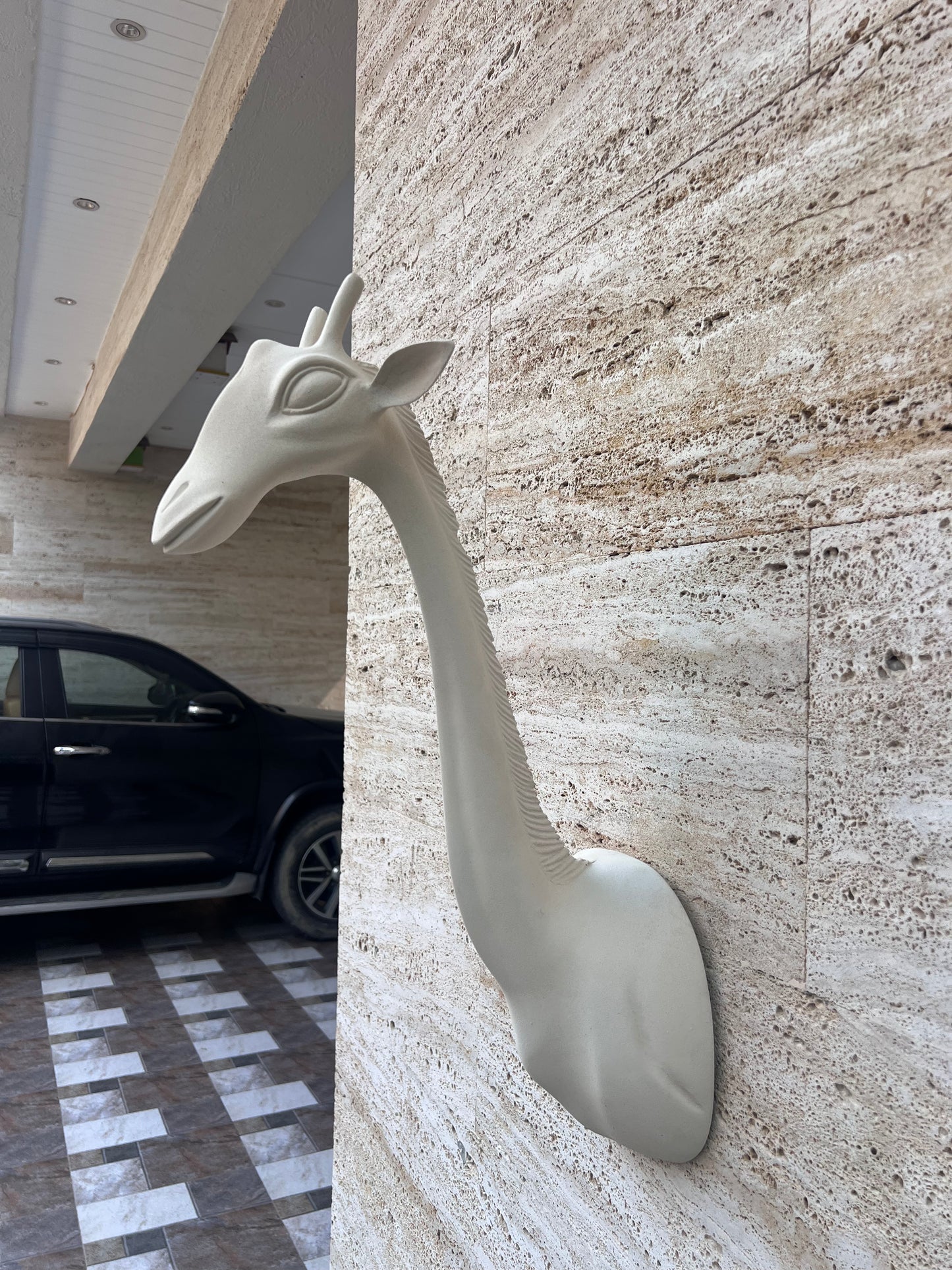 Giraffe Wall Lamp Stone Finish