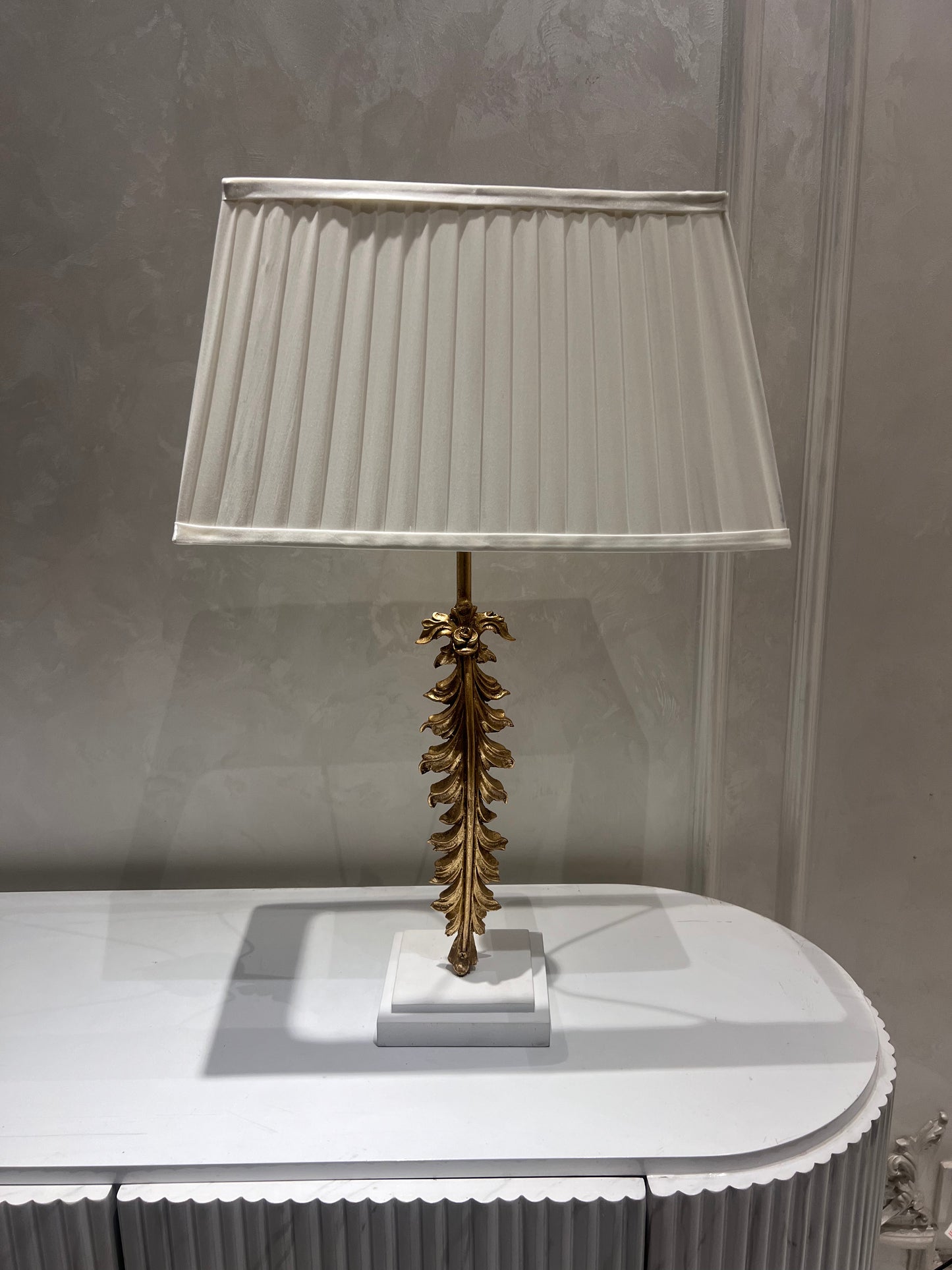 Classic Acanthus leaf lamps